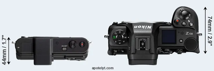 Compare V1 versus Z6 III top