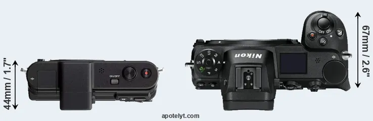Compare V1 versus Z7 top