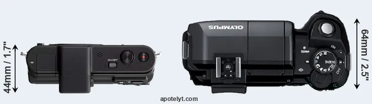 Compare V1 versus E-300 top