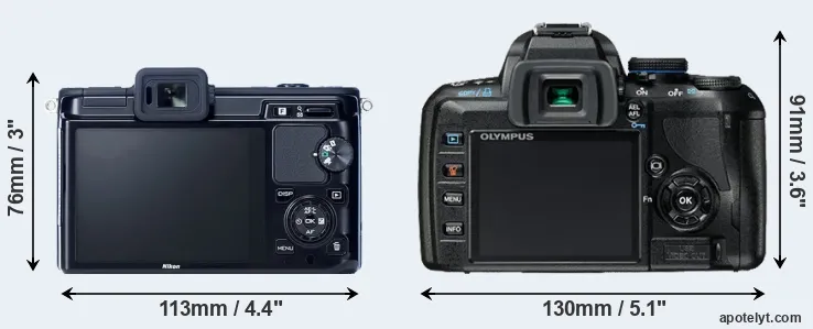 Comparison V1 or E-420 rear