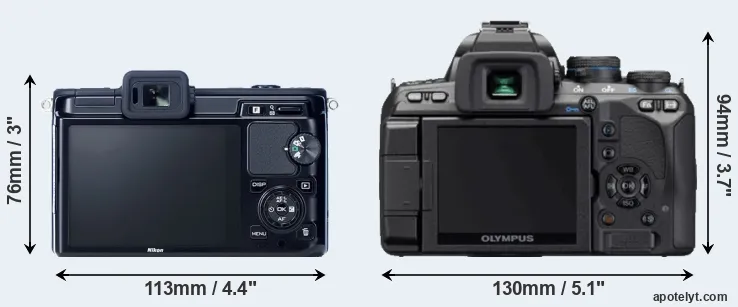 Comparison V1 or E-620 rear