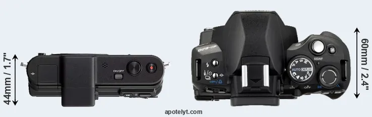 Compare V1 versus E-620 top