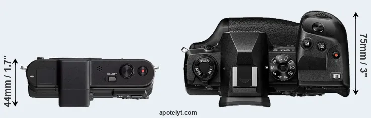 Compare V1 versus E-M1X top