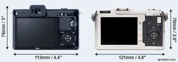 Comparison V1 or E-P1 rear