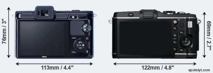Comparison V1 or E-P3 rear