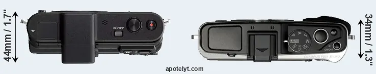 Compare V1 versus E-P3 top