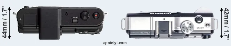 Compare V1 versus E-PL1 top