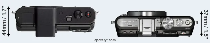 Compare V1 versus E-PL3 top