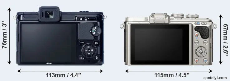 Comparison V1 or E-PL8 rear