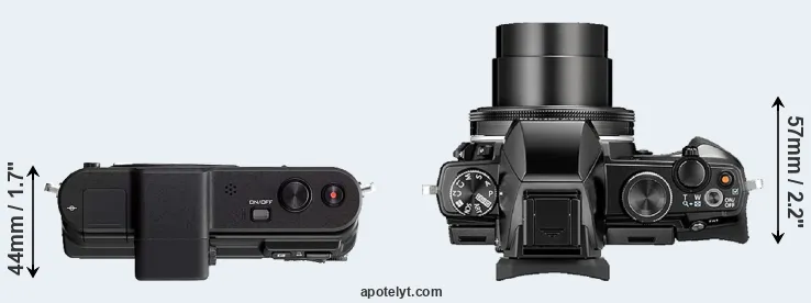 Compare V1 versus Stylus 1 top