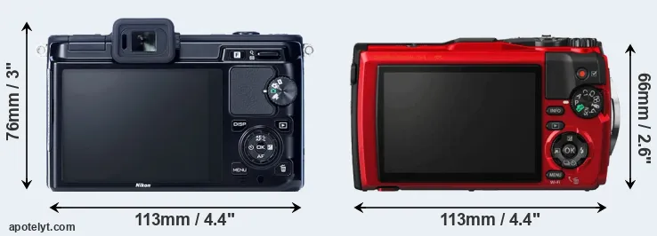 Comparison V1 or TG-5 rear
