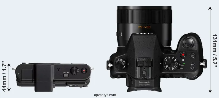 Compare V1 versus FZ1000 top