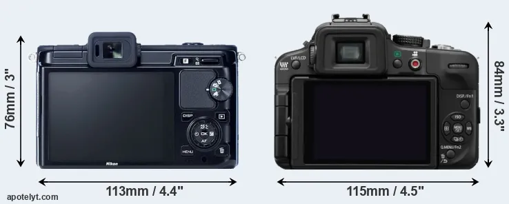 Comparison V1 or G3 rear
