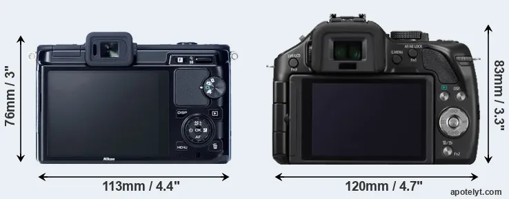 Comparison V1 or G5 rear
