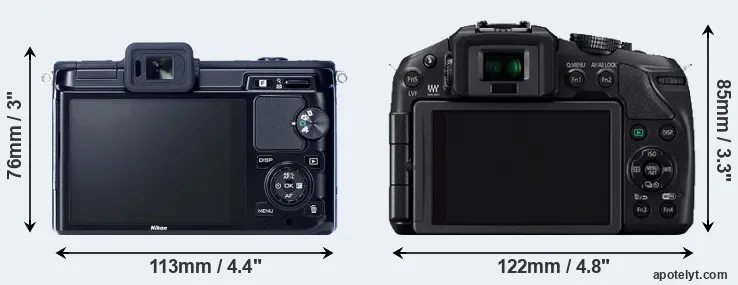 Comparison V1 or G6 rear
