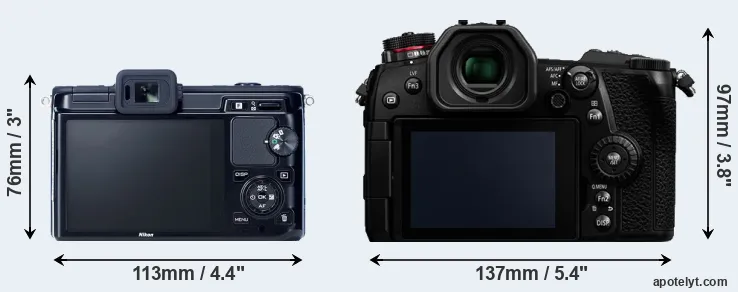 Comparison V1 or G9 rear