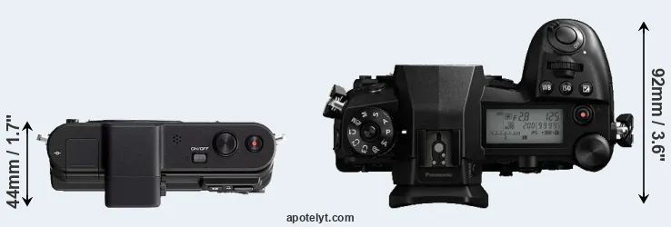 Compare V1 versus G9 top