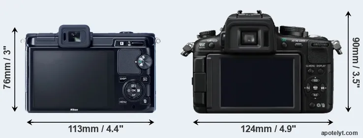Comparison V1 or GH2 rear