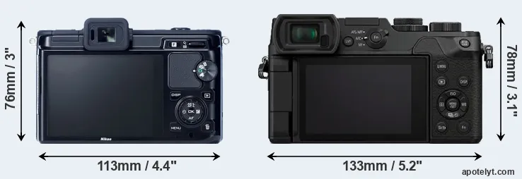 Comparison V1 or GX8 rear