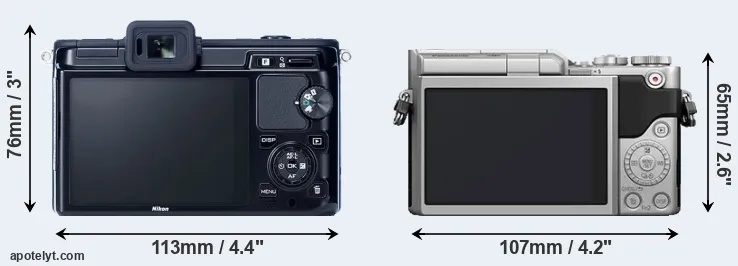 Comparison V1 or GX850 rear