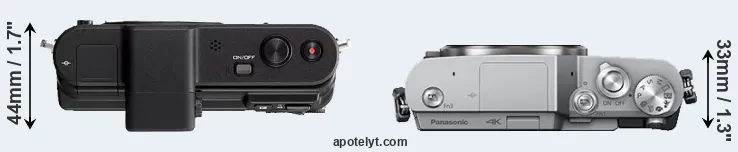 Compare V1 versus GX850 top
