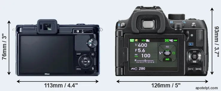 Comparison V1 or K-70 rear