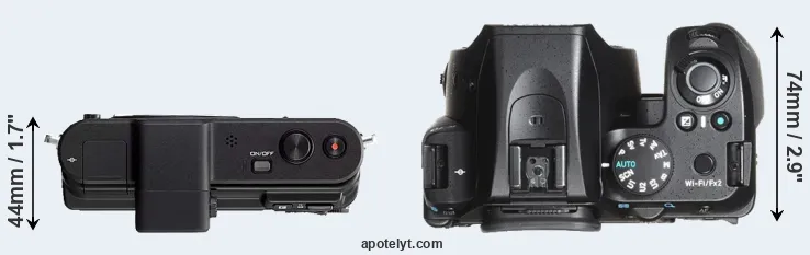 Compare V1 versus K-70 top