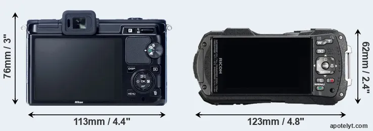 Comparison V1 or WG-60 rear