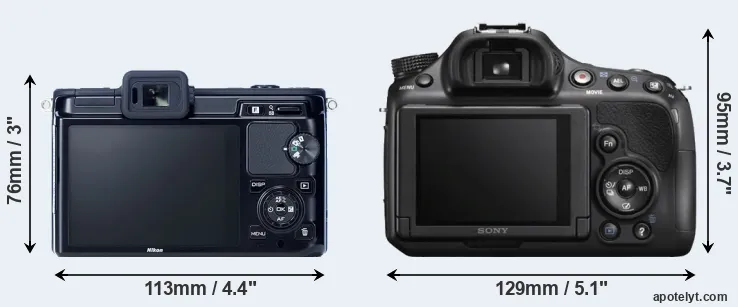 Comparison V1 or A58 rear