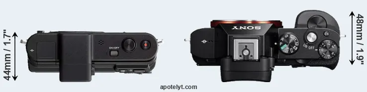 Compare V1 versus A7 top