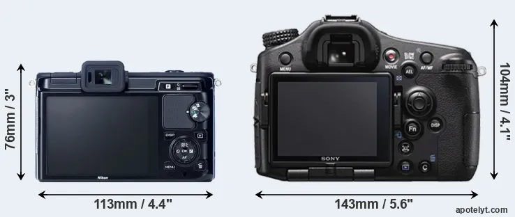 Comparison V1 or A77 II rear