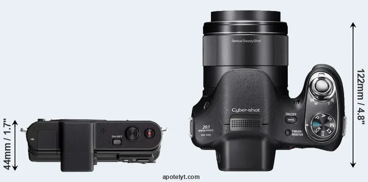 Compare V1 versus H400 top