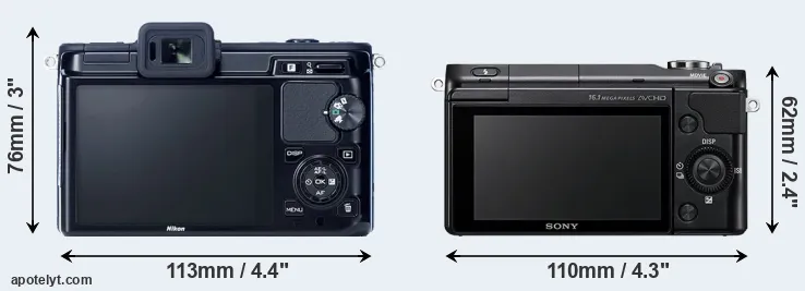 Comparison V1 or NEX-3N rear