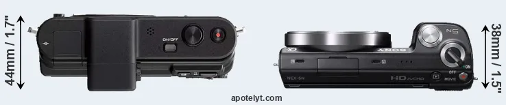 Compare V1 versus NEX-5N top