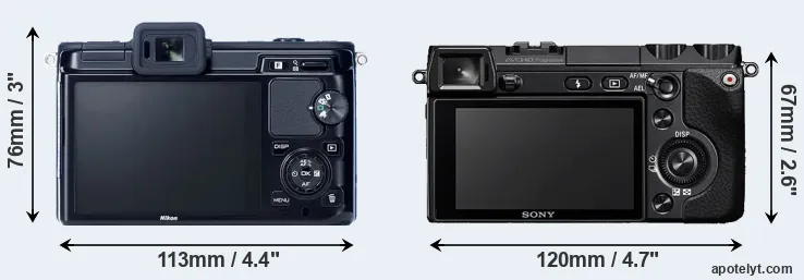 Comparison V1 or NEX-7 rear