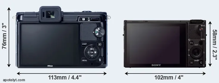 Comparison V1 or RX100 III rear