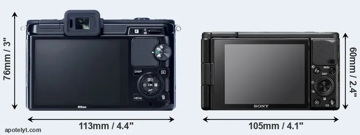 Comparison V1 or ZV-1 rear