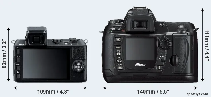 Comparison V2 or D70s rear