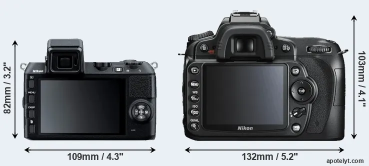 Comparison V2 or D90 rear