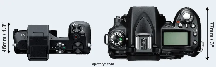 Compare V2 versus D90 top