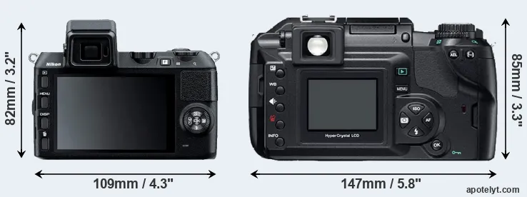 Comparison V2 or E-300 rear