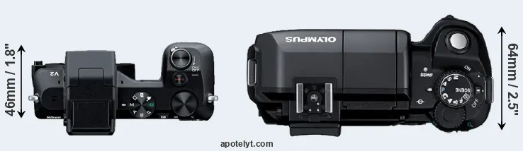 Compare V2 versus E-300 top