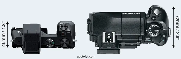 Compare V2 versus E-330 top