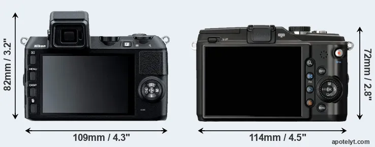 Comparison V2 or E-PL2 rear