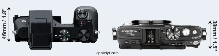 Compare V2 versus E-PL5 top