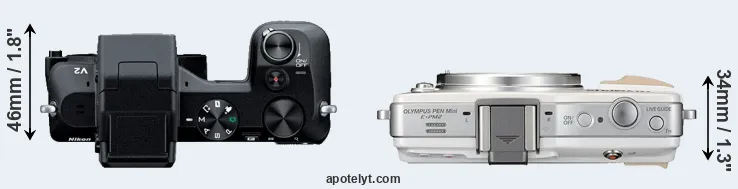 Compare V2 versus E-PM2 top
