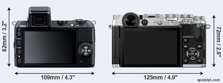 Comparison V2 or PEN-F rear