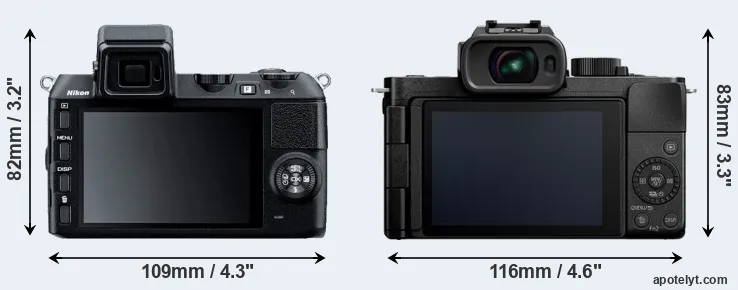 Comparison V2 or G100 rear