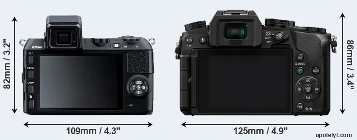Comparison V2 or G7 rear