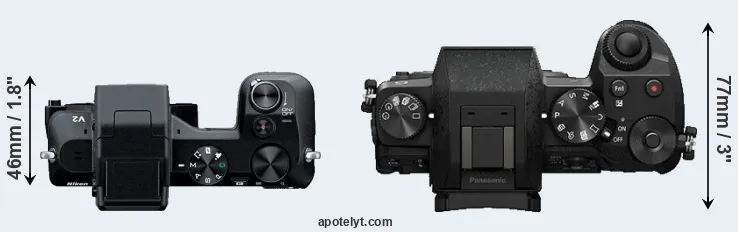 Compare V2 versus G7 top